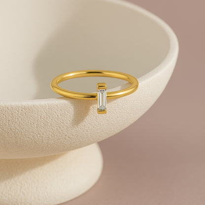 Minimalist Baguette Ring