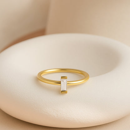 Minimalist Baguette Ring