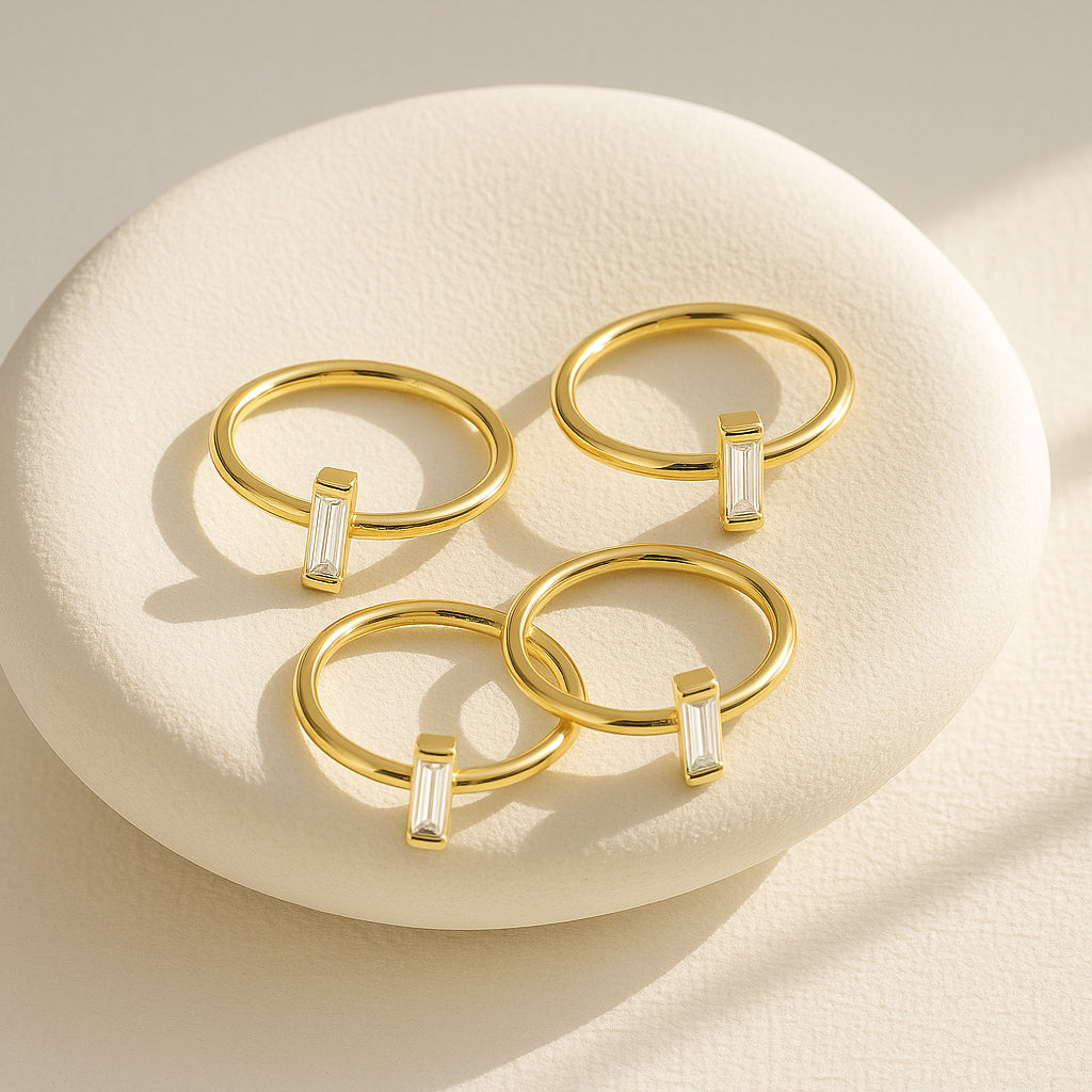 Minimalist Baguette Ring