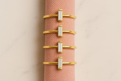 Minimalist Baguette Ring