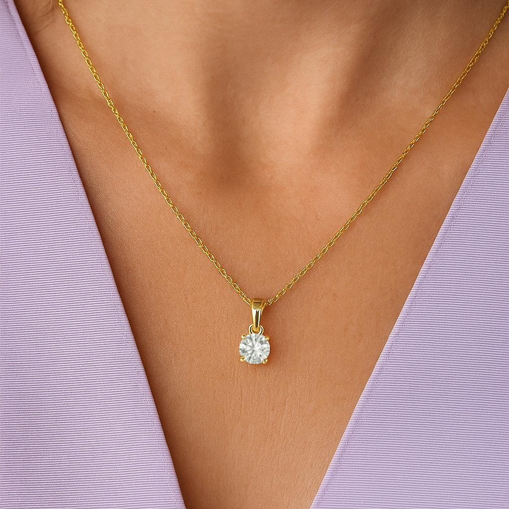 The Classic Solitaire Spark Necklace